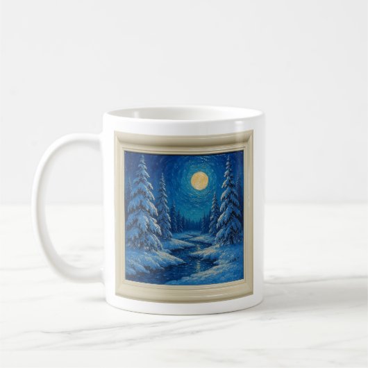 Winter Moonlight Mug コーヒーマグカップ (左)