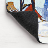 Winter Morning, fine art by Clarence Gagnon マウスパッド (コーナー)