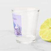 Winter Mountain Bachelorette Personalized  ショットグラス (右)