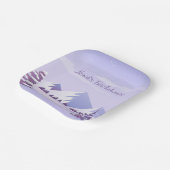 Winter Mountain Bachelorette Weekend Custom  ペーパープレート (傾斜あり)