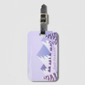 Winter Mountain Bachelorette Weekend Custom  ラゲッジタグ (正面縦)