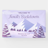 Winter Mountain Bachelorette Weekend Custom 横断幕 (横)