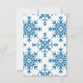 Winter Mountain Flowers Wedding RSVP Reply Card (裏面)