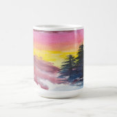 Winter Mountain Majesty Painting coffee mug コーヒーマグカップ (中央)