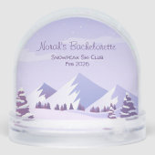 Winter Mountain Snowpeak Bachelorette Party Snow (裏面)