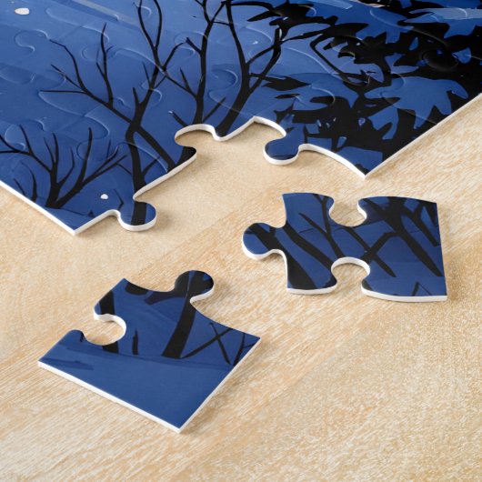 Winter Mountain Village ジグソーパズル (側面)