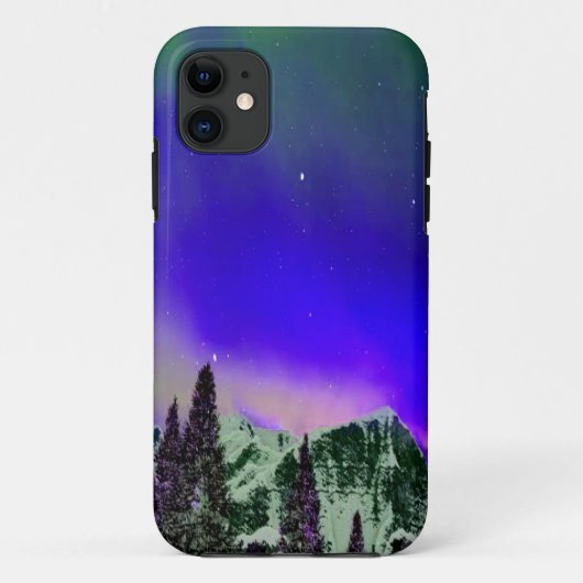 Winter Mountains at Night Case-Mate iPhoneケース (裏面)