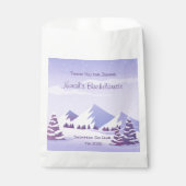 Winter Mountains Bachelorette Weekend Favor Bag フェイバーバッグ (正面)