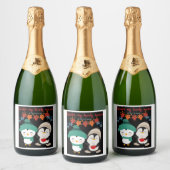 Winter My Lovely Season – Christmas Beer Label  スパークリングワインラベル (ボトル)