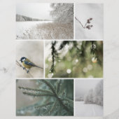 Winter Nature: Christmas Scrapbook Cutout paper (正面)