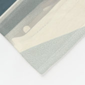 Winter New York city retro フリースブランケット (角)