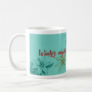 Winter Nights and Coffee Lights - Vintage Botanica コーヒーマグカップ