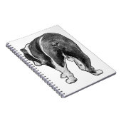 Winter Notes with Dotted Bulldog Muse ノートブック (右側)