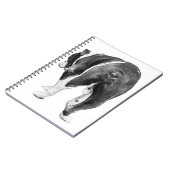 Winter Notes with Shaded Bulldog Muse ノートブック (左側)