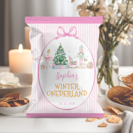 Winter Nutcracker Pink Birthday Chip Bag Wrapper チラシ
