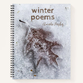 Winter Oak Leaf in Ice Notebook ノートブック