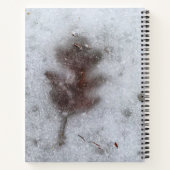Winter Oak Leaf in Ice Notebook ノートブック (裏面)