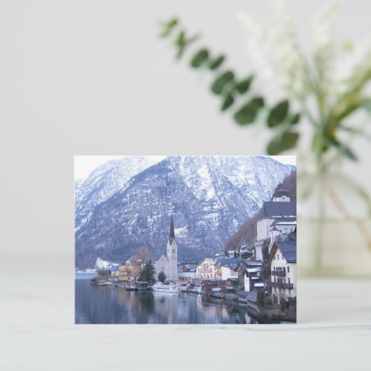 WINTER OF HALLSTATT AUSTRIA Postcard ポストカード (スタンド正面)