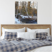 Winter on Chester Creek Stretted Canvas Print キャンバスプリント (インサイチュ (寝室))