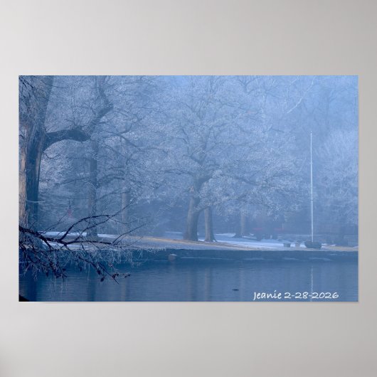 Winter on the river ポスター (正面)