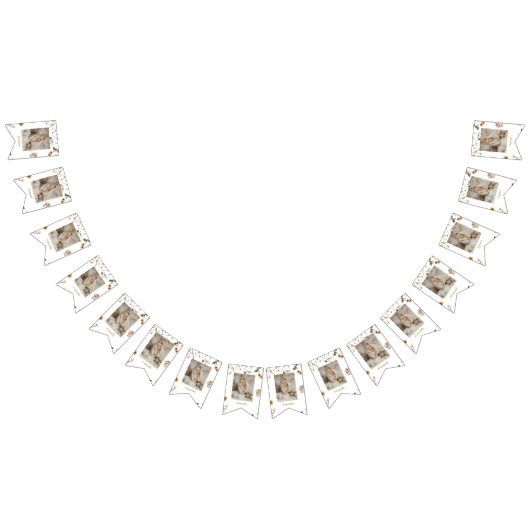 Winter Onderland誕生日月次フォト バンティングフラッグ (全)