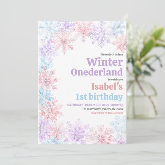 Winter Onderland Birthday 招待状 (スタンド正面)
