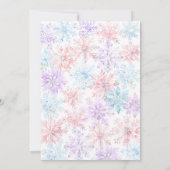 Winter Onderland Birthday 招待状 (裏面)