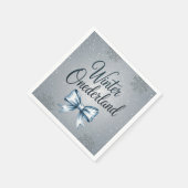 Winter Onderland Boys 1st. Birthday Party スタンダードカクテルナプキン (角)