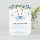 Winter Onderland Boys 1st. Birthday Party 招待状 (スタンド正面)