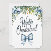 Winter Onderland Boys 1st. Birthday Party 招待状 (裏面)