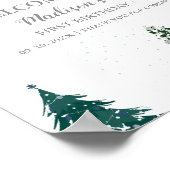 WInter Onderland Christmasウェルカムバースデーパーティー ポスター (角)