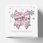 Winter Onderland Girl 1st. Birthday Party  フェイバーボックス (上部)
