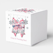 Winter Onderland Girl 1st. Birthday Party  フェイバーボックス (裏面サイド)