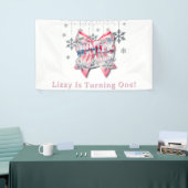 Winter Onderland Girl 1st. Birthday Party 横断幕 (トレードショー)