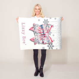 Winter Onderland Girl 1st. Birthday Party Gift フリースブランケット