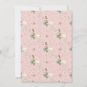 Winter Onederlandくるみ割り器1歳の誕生日 招待状 (裏面)