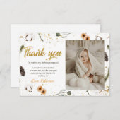 Winter Onederlandサンキューカード（写真あり） 招待状 (正面/裏面)