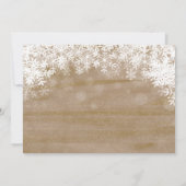 Winter Onederland素朴 Boy 1st Birthday写真 招待状 (裏面)