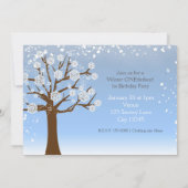 Winter ONEderland誕生日パーティーへの招待 招待状 (裏面)