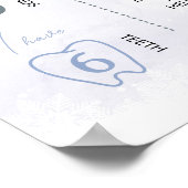 Winter Onederland誕生日フォトマイルストーンサイン ポスター (角)