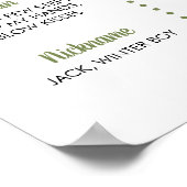 Winter Onederland誕生日フォトマイルストーンポスター ポスター (角)