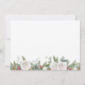 Winter Onederland誕生日写真サンキューカード サンキューカード (裏面)