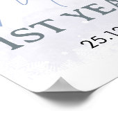 Winter Onederland 1年目のフォトマイルストーンポスター ポスター (角)