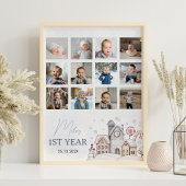 Winter Onederland 1年目のフォトマイルストーンポスター ポスター
