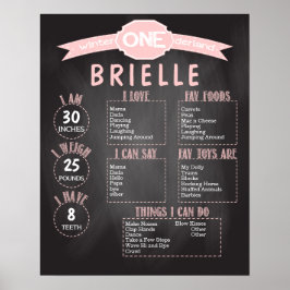 Winter ONEderland 16x20テンプレート1st誕生日 ポスター