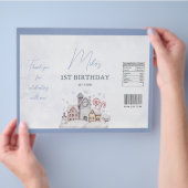 Winter Onederland 1st誕生日チップバッグラッパー チラシ (手)