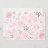 Winter ONEderland 1st誕生日フォト招待状 招待状 (裏面)