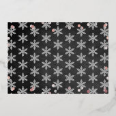 Winter ONEderland 1st誕生日実在写真 箔招待状 (裏面)