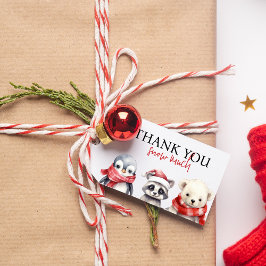 Winter Onederland 1st birthdayクリスマスフォト ギフトタグ