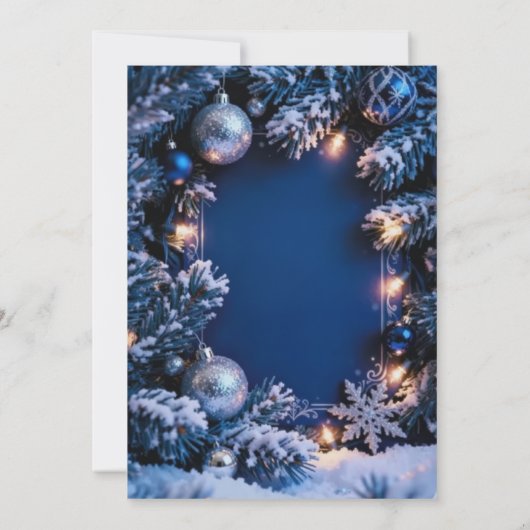 Winter ONEderland 1st Birthday Invitation Editable 招待状 (裏面)